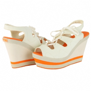 Philip Simon Women's Adele Wedge Shoe-White - Enjoy your life in these wonderful Philip Simon Women's Adele Wedge Shoe. Its Gillie laces weave the curvy, open vamp of a breezy canvas sandal set on a lightweight wedge.Slip into these lace-up wedges from Phillip Simon to add a little length to your gams and swagger in your step.