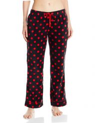 Bottoms Out Womens Micro Fleece  Pajama Pants - Black
