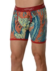 Ed Hardy Men's Cowboy And Horse Boxer Brief - Red