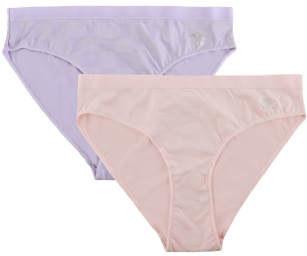 Umbro Women's Performance Low-Rise Bikini 2 Pack - Pink/Lavender - The classic 2 Pack checked print Performance Bikinis From Umbro is made from lightweight 90% Nylon/ 10% Elastane fabric that's super soft and comfortable and provides breathable QUICK DRY moisture control technology that moves moisture away from the body and ensures fast drying, Four-Way Stretch conforms to the body for excellent support, low-rise and tag-less construction for more comfort while minimizing irritation. This economical 2-pack is a smart investment for any woman's active attire collection.
