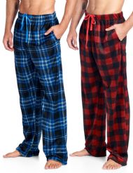 Ashford & Brooks Men's Mink Fleece Sleep Lounge Pajama Pants 2 Pack - Pack 5
