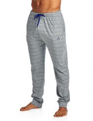 Balanced Tech Men's Jersey Knit Jogger Lounge Pants - Striation LH Grey