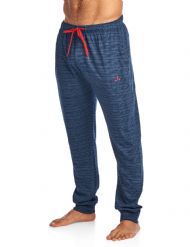 Balanced Tech Men's Jersey Knit Jogger Lounge Pants - Striation Navy
