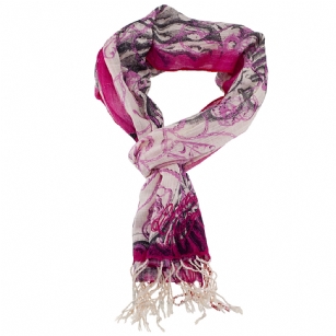 Christian Audigier 18x75 Logo Chain Fringe Scarf - Pink - The Christian Audigier Scarf is a quality scarf from the Christian Audigier Scarves Collection. This Christian Audigier scarf is made of Viscose fabric.