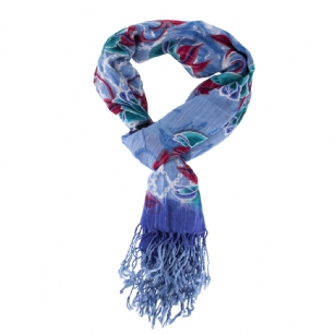 Christian Audigier 80x40 Rose Bud Scarf - Blue - The Christian Audigier Scarf is a quality scarf from the Christian Audigier Scarves Collection. This Christian Audigier scarf is made of Viscose fabric.