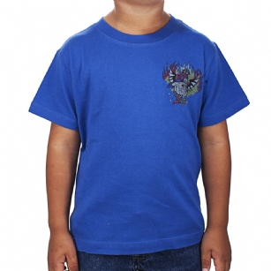 Ed Hardy Toddlers Bulldog Basic Tshirt - Turquoise - The Ed Hardy Toddlers Bulldog Basic T Shirt is a quality T-shirt that your kids will look ravishing.This shirt features original ED Hardy graphics, It also has printed text with the words "Ed Hardy".