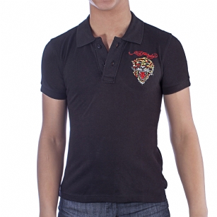 Ed Hardy Kids Tiger Polo - Black - The Ed Hardy Kids Tiger Polo is a quality Polo that your kids will look ravishing. This shirt features Embroidered original ED Hardy graphics, It also has Embroidered text with the words "Ed Hardy".