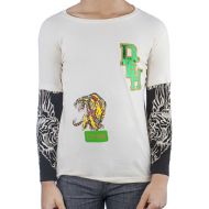 Ed Hardy Kids Long Sleeve  T-Shirt - Off White