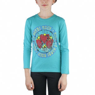 Ed Hardy Toddlers Girls T-Shirt - Teal - The Ed Hardy Toddlers T-Shirt is a Great T-shirt in what your kids will look ravishing. This shirt features original ED Hardy graphics,crew neck and long sleeves.