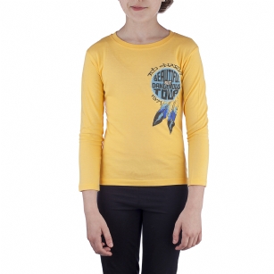 Ed Hardy Toddlers Girls T-Shirt - Yellow - The Ed Hardy Toddlers T-Shirt is a Great T-shirt in what your kids will look ravishing. This shirt features original ED Hardy graphics,crew neck and long sleeves.