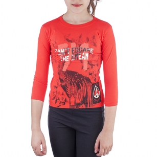 Ed Hardy Toddlers Girls T-Shirt - Red - The Ed Hardy Toddlers T-Shirt is a Great T-shirt in what your kids will look ravishing. This shirt features original ED Hardy graphics,crew neck and long sleeves.