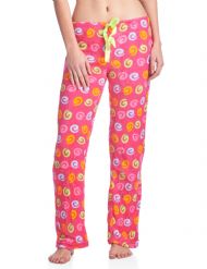 Casual Nights Women's Plush Microfleece Pajama Lounge Pants - Pink Swirl