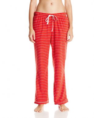 Bottoms Out Womens Micro Fleece  Pajama Pants - Black Stripe - This Bottoms Out Sleep Pants FeaturesPolka dotprint , Covered Elastic Waistband With Drawstring Tie , for sexiest look. Made from super-soft fabric, Sleep, Dream and lounge stylishly. 