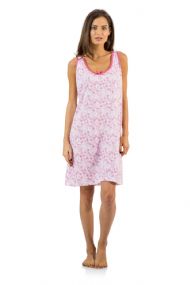 Casual Nights Women's Cotton Sleeveless Nightgown Chemise - Pink