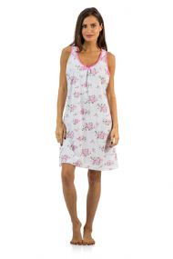Casual Nights Women's Cotton Sleeveless Nightgown Chemise - Pink