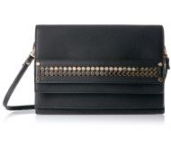 Steve Madden Bhavenn Foldover Crossbody Clutch - Black