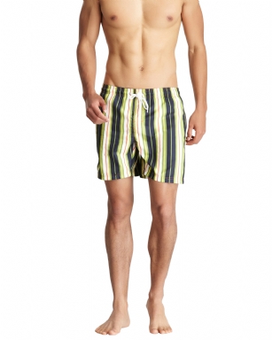 Bottoms Out Men's Swim Board Shorts -Green - Make a bold impression in these summer colored swim shorts from Bottoms Out. An adjustable drawstring, European slim cut,side pockets and a mesh lining finish this versatile and comfortable swim shorts. 