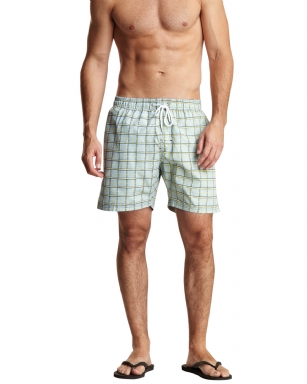 Bottoms Out Men's Swim Board Shorts -Yellow - Make a bold impression in these summer colored swim shorts from Bottoms Out. An adjustable drawstring, European slim cut, side pockets and a mesh lining finish this versatile and comfortable swim shorts. 