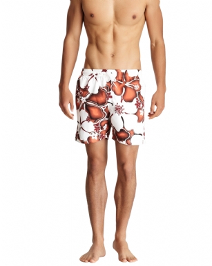 Bottoms Out Men's Swim Board Shorts -Red - Make a bold impression in these summer colored swim shorts from Bottoms Out. An adjustable drawstring, European slim cut,side pockets and a mesh lining finish this versatile and comfortable swim shorts. 