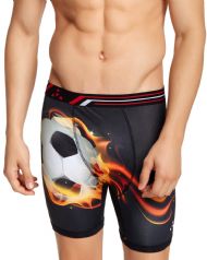 Balanced Tech Men's Active Performance Boxer Briefs - Black Red