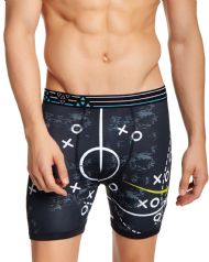 Balanced Tech Men's Active Performance Boxer Briefs - Black White