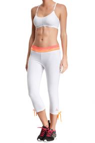 Balanced Tech Women's Knitted Jersey Capri - White