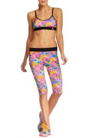 Balanced Tech Women's Printed Under the Knee Capri Pant - Floral