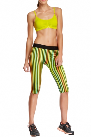 Balanced Tech Women's Printed Under the Knee Capri Pant - Stripe Print - Sleekgreat foundation for your athletic wardrobe, the Balanced Tech Women's Printed Under the Knee Capri delivers the performance you need with odor resistant fabric and Lightning Dry technology for moisture control. Features Contrast Balanced Tech logo Graphic elasticized waist andAllover print detail. Pant measures: 8" rise, 11" inseam.It keeps you comfortable and cool throughout your workout. About the Brand - "Balanced Tech" is an activewear brand that infuses technology, Driven by the latest trends with style and comfort for everyday goals and challenges. Whether you are working up a serious sweat or hanging out on a Sunday, you can always look and feel great with Balanced Tech!