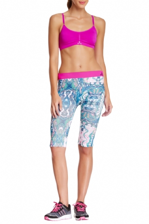 Balanced Tech Women's Printed Under the Knee Capri Pant - Wrap - Sleekgreat foundation for your athletic wardrobe, the Balanced Tech Women's Printed Under the Knee Capri delivers the performance you need with odor resistant fabric and Lightning Dry technology for moisture control. Features Contrast Balanced Tech logo Graphic elasticized waist andAllover print detail. Pant measures: 8" rise, 11" inseam.It keeps you comfortable and cool throughout your workout. About the Brand - "Balanced Tech" is an activewear brand that infuses technology, Driven by the latest trends with style and comfort for everyday goals and challenges. Whether you are working up a serious sweat or hanging out on a Sunday, you can always look and feel great with Balanced Tech!