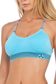 Balanced Tech Ultimate Performance Seamless Sports Bra - Aquarious