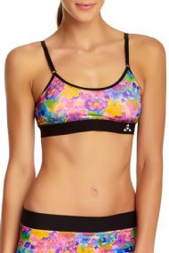 Balanced Tech Printed Performance Seamless Sports Bra - Floral