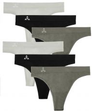 Balanced Tech Women's Underwear 3Pack Wicking Performance Seamless Thong  Panties