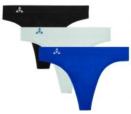 Balanced Tech Women's Seamless Thong Panties 3 Pack - The Blues Group