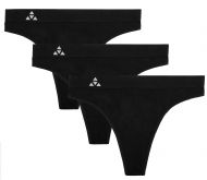 Balanced Tech Women's Seamless Thong 3 Pack - Black