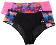 Balanced Tech Women's Printed Mesh Hipster Panty 2 Pack - Liquid Dream