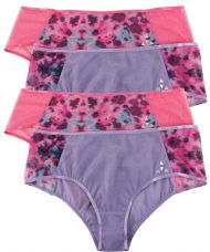 Balanced Tech Women's Printed Mesh Hipster Panty 4 Pack - Pastel Paradise
