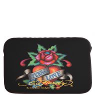 Ed Hardy Eternal Love Bill Laptop Sleeve  - Black