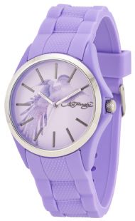 Ed Hardy 1118 Cortana Women's Watch-Purple