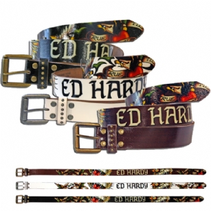 Ed Hardy EH1256 Fly or Die-Kids-Boys Leather Belt - The Ed Hardy EH 1256 Fly or Die-Kids Boys- Leather Belt is one of most popular belts it features Tiger graphic detail, and is part of the Ed Hardy Kids Collection.  