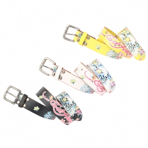 Ed Hardy EH3121K Studs Girls Leather Belt - The Ed Hardy EH3121K Kids Girls-Leather Beltis one of most popular belts.It features Ed Hardy graphic detail with studsand is part of the Ed Hardy Kids Collection. 