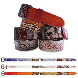 Ed Hardy EH3206 Skull-Rose Kids-Girls Leather Belt - The Ed Hardy EH 3206 Skull-Rose Kids-Girls Leather Belt is one of most popular belts and is part of the Ed Hardy Kids Collection.  