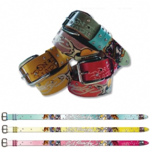 Ed Hardy EH3215 Koi-Snake Kids-Girls Leather Belt - The Ed Hardy EH 3215 Koi-Snake Kids-Girls Leather Belt is one of most popular belts and is part of the Ed Hardy Kids Collection.  
