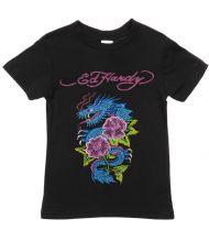 Ed Hardy Toddlers Rhinestone T-Shirt - Black