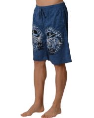 Ed Hardy Men's Top Hat Tiger Lounge Shorts - Heavy Sky