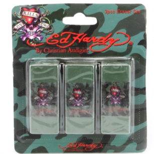 Ed Hardy Esme Love Kills Slowly Eraser - Grey Camo - It's time for back-to-school shopping be as fashionable with school supplies as with clothing with this Ed HardyEsmeErasersYoull smile every time you see one of these erasers! Kids love to add these to their box of school supplies.