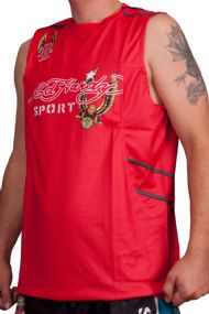 Ed Hardy Mens Eagle Sport Tank Top - Red