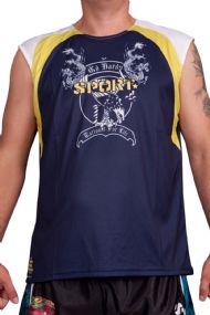 Ed Hardy Mens Eagle Dragon Sport Tank Top - Blue