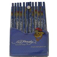Ed Hardy Rose Color Pencil Set For Boys - Blue