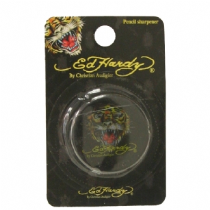 Ed Hardy  Sookie Tiger Sharpener - Black - It's time for back-to-school shopping be as fashionable with school supplies as with clothing with this Ed HardySookie Tiger Sharpener . Ed Hardy tattoo design Pencil Sharpeners, inblack color with Tiger andEd Hardy signature.Kids love adding these handy sharpeners to their box of school supplies.