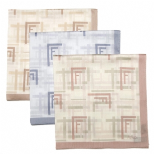 Fendi Bandana Artistic FF Logo Cotton Scarf - Add a soft touch to your favorite outfits with this beautiful Fendi soft cotton scarf. The Fendi Artistic FF Logo Cotton Scarf adds a charming look with a designer touch. Tie it around your neck as a neckerchief or as a handkerchief to add a finishing touch to a well dressed outfit. This scarf adds a perfect finishing touch for a young female.